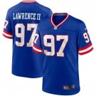 Men and Youth dexter lawrence giants 97 game  jersey blue