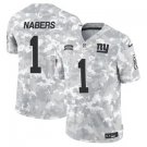 Men and Youth Malik Nabers   giants 1 salute to service jersey camo
