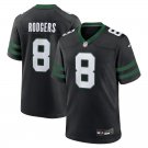 Men and Youth Aaron Rodgers jets 8  game jersey black