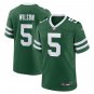 Men and Youth Garrett Wilson jets 5  game jersey green