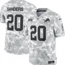 Men and Youth Barry Sanders  Lions 20 salute to service jersey camo