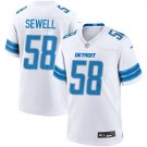 Men and Youth penei sewell jersey Lions 58 game  jersey white