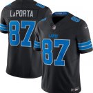 Men and Youth sam laporta jersey Lions 87 game  jersey black