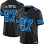 Men and Youth sam laporta jersey Lions 87 game jersey black