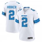 Men and Youth Hendon Hooker Lions 2 game  jersey white
