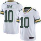 Men and Youth Jordan Love  packers 10 game  jersey white