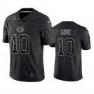 Men and Youth Jordan Love  packers 10 reflective  jersey black