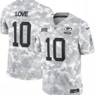Men and Youth Jordan Love  packers 10 salute to service  jersey camo