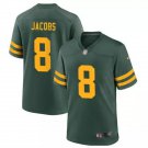 Men and Youth Josh Jacobs  packers 8 game  jersey green