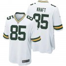 Men and Youth tucker kraft   packers 85 game  jersey white