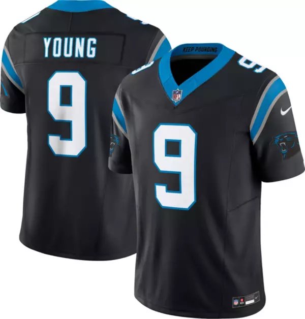 Men and Youth Bryce young  panthers 9 game  jersey  black