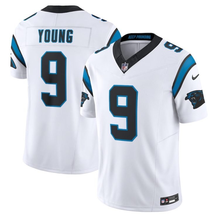 Men and Youth Bryce young  panthers 9 game  jersey white