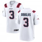 Men and Youth demario douglas patriots 3 game  jersey white