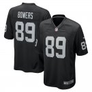 Men and Youth  brock bowers Raiders 89 game jersey black