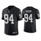 Men and Youth  Carl Nassib  Raiders 94 game jersey black