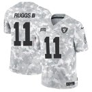 Men and Youth Henry Ruggs IIi  Raiders 11 salute to service jersey arctic camo