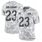 Men and Youth kyren williams   Rams 23 salute to service  jersey camo