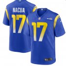 Men and Youth puka nacua Rams 17 game  jersey blue