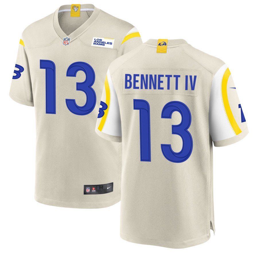 Men and Youth stetson bennett Rams 13 game  jersey bone