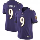 Men and Youth  Justin Tucker Balimore Ravens  9 color rush   jersey purple