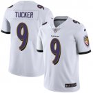 Men and Youth  Justin Tucker Balimore Ravens  9 color rush   jersey white