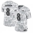 Men and Youth  Lamar Jackson  Ravens  8 salute to service  jersey camo