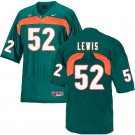 Men's Ray Lewis Miami Hrricanes college football jersey green
