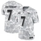Men and Youth Rashod Bateman Ravens 7 salute to service jersey camo