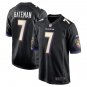 Men and Youth Rashod Bateman Ravens 7 Game jersey black
