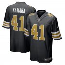 Men and Youth Alvin Kamara  saints 41  Game jersey black