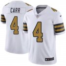 Men and Youth  derek carr  saints 4 game jersey white