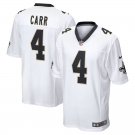 Men and Youth  derek carr  saints 4 game jersey white