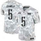 Men and Youth Jayden Daniels   commanders 5 Salute to service  jersey camo