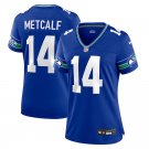 women's dk metcalf seahawks 14  game jersey blue