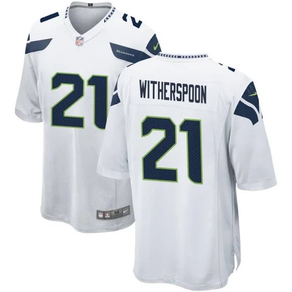 Men and Youth Devon Witherspoon seahawks 21 football jersey White