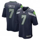Men and Youth Geno Smith seahawks 7 football jersey navy blue