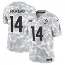 Men and Youth George Pickens steelers 14 salute to service jersey camo