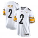 Men and Youth justin fields  steelers 2 color rush jersey white