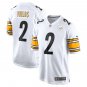 Men and Youth justin fields steelers 2 color rush jersey white