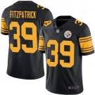 Men and Youth minkah fitzpatrick   steelers 39 color rush jersey black