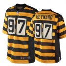 Men and Youth cameron heyward  steelers 97 bumblebee jersey stripe
