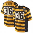 Men and Youth jerome bettis  steelers 36 bumblebee jersey stripe