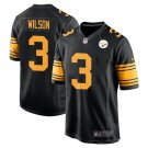 Men and Youth russell wilson  steelers 3 game jersey black
