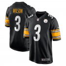 Men and Youth russell wilson  steelers 3 game jersey black