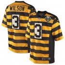 Men and Youth russell wilson  steelers 3 bumblebee jersey stripe