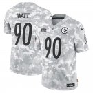 Men and Youth TJ Watt  steelers 90 salute to service jersey camo