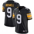 Men and Youth  Chris Boswell steelers 9 color rush Jersey black