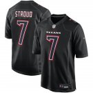Men and Youth cj stroud texans 7 game Jersey black