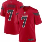 Men and Youth cj stroud texans 7 game Jersey red