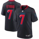 Men and Youth cj stroud texans 7 game Jersey black